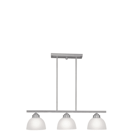 

Brushed Nickel Tone Finish Island Lighting Nickel Material Medium 7 Wide 3 Light Fixture