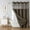 Brown, variant on Grey No Hook Waffle Weave Shower Curtain with snap-in Liner Replacement, 230GSM Waterproof Fabric Hotel Shower Curtain Set for Bathroom, Through Mesh Top Window,60Wx74H