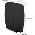 thumbnail image 2 of Waterproof UV-Resistant Folding Chair Cover, 71 x 110 cm, Black - Compatible with Garden Furniture, 2 of 5