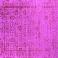 thumbnail image 1 of Ahgly Company Indoor Square Oriental Pink Industrial Area Rugs, 4' Square, 1 of 4