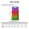 thumbnail image 4 of Naloa Rainbow Glitter Basketball Jersey Reversible Men's Mesh Athletic Sports Shirts Training Practice S-4XL3X-Large, 4 of 6
