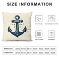 thumbnail image 5 of JRXY  Coastal Sailing Throw Pillow Case Blue Compass/Anchor/Sailboat/Navigation Pattern Ocean Theme Cushion Covers Nautical Beach Decorative Pillowcases White, 5 of 5