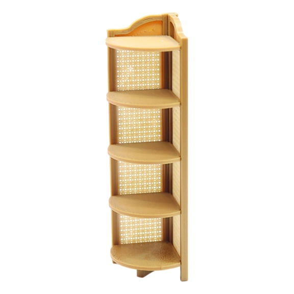 Miniature Corner Display Shelf For Dollhouses Bedroom Living Room Decors Craft Project Tiny House Furniture