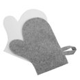 thumbnail image 1 of Sauna Hand Gloves Felt Glove for Protection Use 2Pcs Body Scrub Exfoliating Gloves, 1 of 4