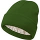 thumbnail image 1 of Gorro de punto con forro de satén para mujer, gorro de invierno para hombre, forro de seda, suave, holgado, cálido y con puños (verde), 1 of 7