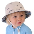 thumbnail image 3 of Jamicy Beach Baby Sun Hat Sun Protection Cute Wide Brim Summer Baby Boy Bucket Hats Toddler Sun Hats for Boys Girls, 3 of 10