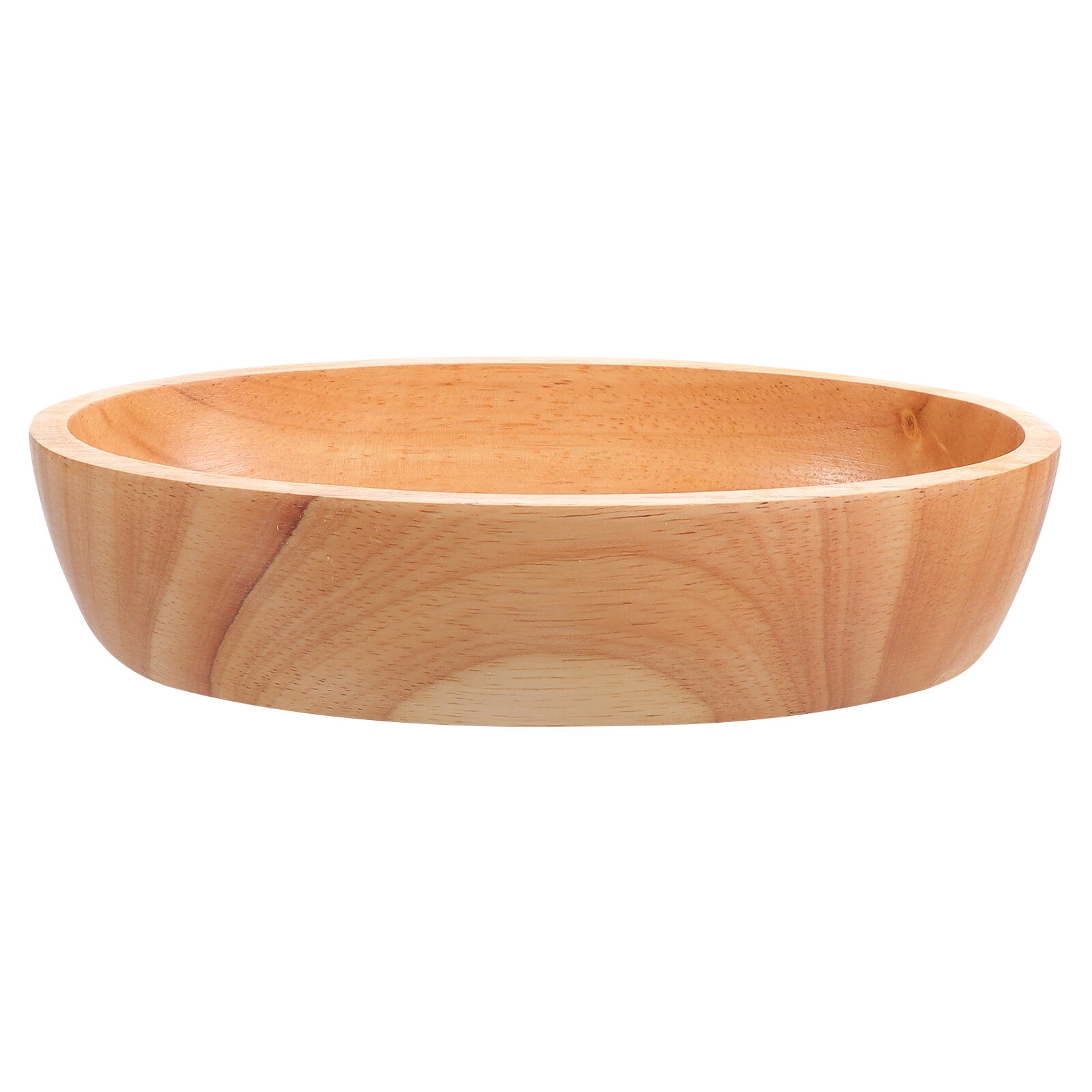 NUOLUX 1pc Wooden Bowl Wood Salad Bowl Wood Food Container Food Serving