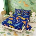 thumbnail image 2 of Erosebridal Dinosaur Full Size Sheets for Kids Boys, Funny Wildlife Bed Sheets, 4pcs (1 Flat Sheet, 1 Fitted Sheet and 2 Pillowcases), 2 of 6