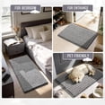 thumbnail image 4 of Alfombras de baño antideslizantes, lavables, de chenilla ultrasuave y absorbente, de secado rápido, para bañera y ducha, color gris, 61 x 43 cm, 4 of 5