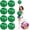 green, variant on Cheerleader ponpon, Cheerleading Pom Poms, Premium Metallic Pom Poms Set Cheering Hand Flowers Handle Dance Pom Poms Cheering Squad Pompoms for Football Basketball Cheers