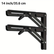 thumbnail image 1 of Soporte plegable de 2 piezas para estante, mesa, escritorio, resistente, triángulo flotante, estantes plegables, soporte montado en la pared, 1 of 5