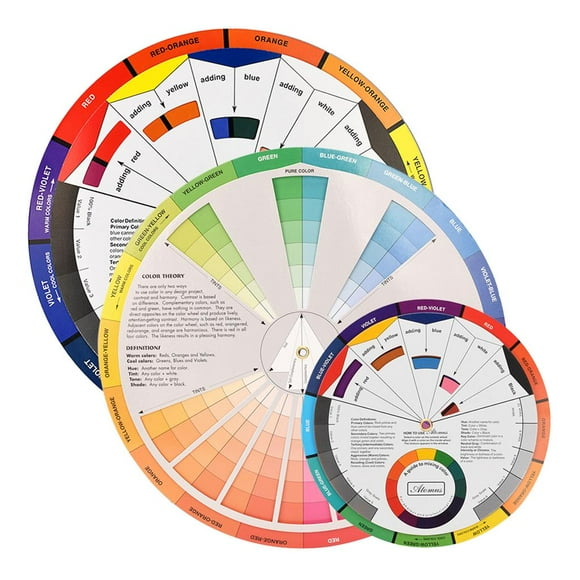 Rueda Guía de Mezcla de Colores para Maquillaje Perfecl Talla S M L