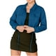 thumbnail image 2 of Puntoco Coat Chaqueta Vaquera De Manga Más Delgada Con Aspecto De Solapa De Color A La Moda Para Mujer Liquidación Puntoco Puntoco-1, 2 of 5