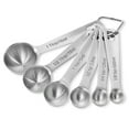thumbnail image 2 of Last Confection Stainless Steel Measuring Spoons, Set of 6 for Dry Spices and Liquid Cooking & Baking Ingredients, 2 of 7