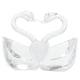 thumbnail image 1 of Preciosa figura de cisne de cristal, pareja de cisnes de cristal, estatua para decoración de bodas y fiestas., 1 of 7