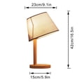 thumbnail image 3 of Kiven Cordless Table Lamp, Dimmable Desk Lamp with Gray Fabric Lampshade, Farmhouse Nightstand Lamp with Rechargeable LED Bulb for Living Room Office Bedside Reading, 1-Light, 3 of 7