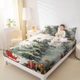 thumbnail image 4 of Manfei Fiohe Weihnachten 4-Piece Full Size Sheets for Teens Boys Girls,Merry Christmas Bed Sheets,Happy New Year Lightweight Sheet Sets,Breathable Home Decor, 4 of 7