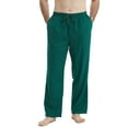 thumbnail image 4 of Onimisc Mens Christmas Pajama Pants Flannel Plaid Cotton Sleep Lounge Pants Warm Sleepwear Pants PJ Bottoms with Pockets and Button Fly, 3 Pack, 4 of 10