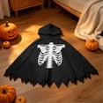 thumbnail image 5 of Girls Hooded Jumpsuits Long Sleeve Graphic Bluses Halloween Theme Dress Up Stylish Party Performance Tops for Kids, 5 of 8