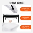 thumbnail image 3 of VEVOR 12 & 30 PCS White Spandex Chair Covers Stretch Washable for Wedding Dining Banquet Event 12Pcs, 3 of 5