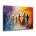 thumbnail image 2 of Abstract Art Modern Decorative Painting Women Dance Holding Hands Eahc Other Framed Canvas Poster Bedroom Decor Sports Landscape Office Room Decor Gift,Frame-style,20x30inch(50x75cm), 2 of 8