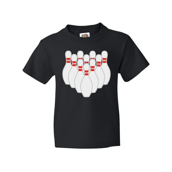 Inktastic Ten Pins for Bowling Youth T-Shirt