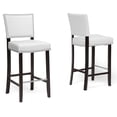 thumbnail image 1 of Baxton Studio Aries Tabouret de Bar 30,5 Po Blanc (Ensemble de 2), 1 of 2
