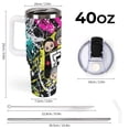 thumbnail image 2 of Game FGTeeV Car Cup Tumbler with Handle Straw 40oz Cupholder Water Bottle Insulated Stainless Steel Cup, 2 of 8