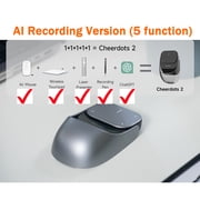 CheerTok Cheerdots 2 Wireless Touchpad All-in-one Pocket AirMouse AI Recording ChatGPT Enabled Mouse Presenter Smart Phone Remo