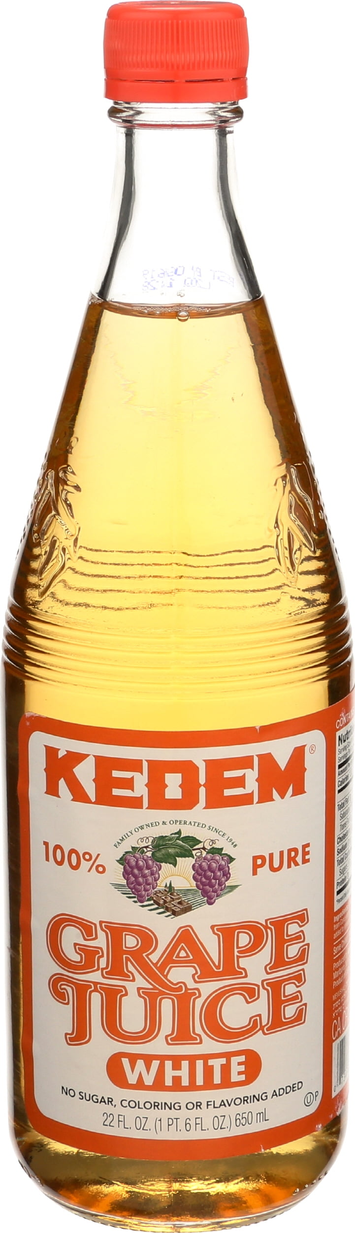 Pack of 6, Kedem White Grape Juice, 22 fl oz