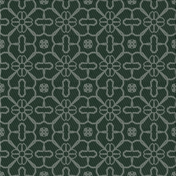 Ahgly Company Machine Washable Indoor Square Transitional Grayish Turquoise Green Area Rugs, 4' Square