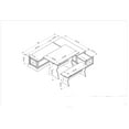 thumbnail image 3 of Linon Trefny 3-Piece Backless Corner Breakfast Nook Dining Set with Storage, Walnut, 3 of 26