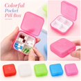 thumbnail image 2 of Pill Organizer 4 Compartment Pink Portable for Travel and Daily Use, 2 of 7