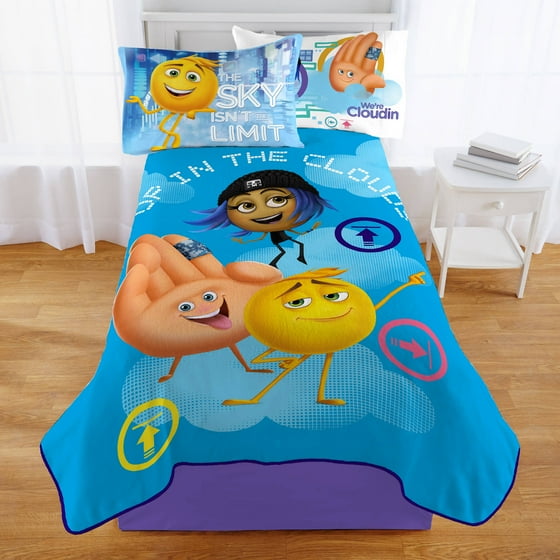 Emoji Movie Going Up Kids Bedding Twin Blanket