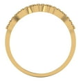 thumbnail image 5 of 0.1 ct Brilliant Round Cut Synthetic Yellow Moissanite 18K Yellow Gold Stackable Band SZ 10.5, 5 of 6