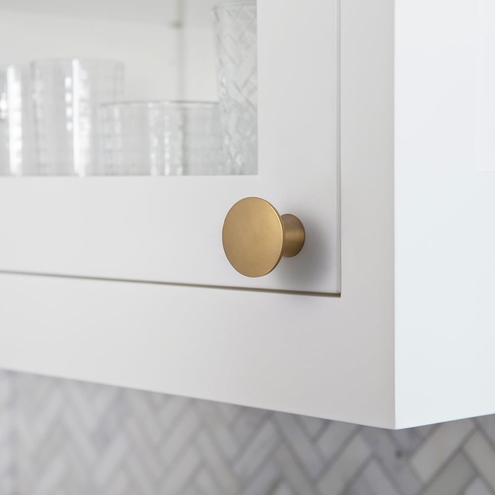 Goo-Ki Champagne Brown Cabinet Drawer Knobs, Zinc Alloy Cabinet Handles Hardware for Dresser,Wardrobe,Cupboard, 6 Pack