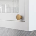 thumbnail image 3 of Goo-Ki Champagne Brown Cabinet Drawer Knobs, Zinc Alloy Cabinet Handles Hardware for Dresser,Wardrobe,Cupboard, 6 Pack, 3 of 5