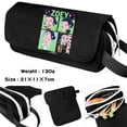 thumbnail image 1 of Kpo-p Demon Hun-ter Leather Flap Pencil Case,7.8" Cosmetic Bag, Zipper Organizer, Leather Flap Stationery Bag, 1 of 9