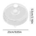 thumbnail image 2 of Microwave Dish Cover, Transparent Cover Microwave Plate Lid With Vents, Anti Splatter Perforated Guard, Oven Splatter Guard For Kitchens, Canteens, Hotels, 2 of 9