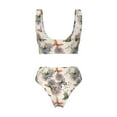 thumbnail image 5 of Daiia Flying Butterflies-1 Women's Bikini Set Two Piece Swimsuit High Waisted Bikini Adjustable Straps Bikini Perfect for Beach, Pool, and Summer Vacation-, 5 of 9