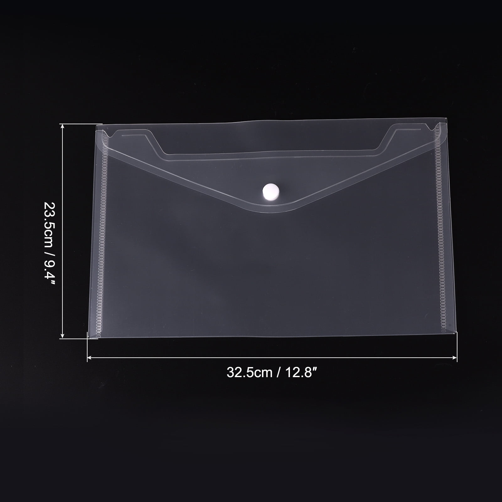 Unique Bargains File Folders Office Plastic Envelopes Document Organizer with Snap Button Matte