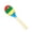 Color 3, variant on Maracas Hardwood Sand Hammer Shaker with Beautiful Patterns Educational Percussion Musical Instrument Kid Toy