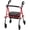 Red, variant on NOVA Buzz Rollator Walker Lightweight Folding Rolling Walker with Seat, 6 Wheels & Locking Hand Brakes, Everyday Mobility Aid for Seniors & Adults, Purple