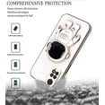 thumbnail image 6 of Compatible with Redmi Note 12 Pro Case for Women Men, Ultra Soft Redmi Note 12 Pro 4G Phone Case with Stand Silicone TPU Plating Cute Astronaut Pattern Cases Cover (White), 6 of 14