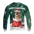 thumbnail image 2 of Santa Surprise Gift German Shepherd Merry Cheerful Christmas All Over Print 3D Sweatshirt Unisex Merch Alsatian Dog Lover Gifts - 12021, 2 of 6