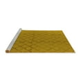 thumbnail image 2 of Ahgly Company Machine Washable Indoor Rectangle Solid Yellow Modern Area Rugs, 3' x 5', 2 of 4