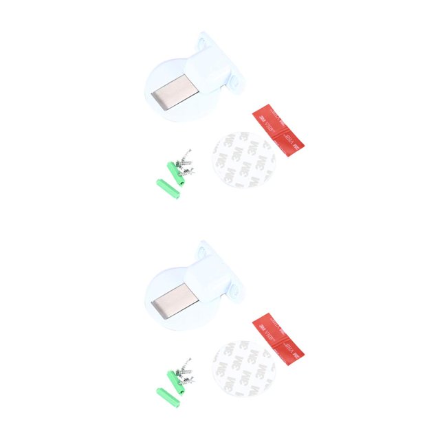 Speravity Tope de puerta Componente modificado Hogar Hotel Oficina Aleación de zinc Puertas Tope Titular Hardware Reemplazo Muebles Accesorio Blanco Blanco 2piezas Speravity CBP491381