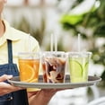 thumbnail image 2 of U Chef Set de 100 Vasos de Pl&aacute;stico con Tapa y Popotes, Resistentes de 16 Oz Vasos Reusables para Frapp&eacute;, Bebidas Fr&iacute;as y Caf&eacute; Helado,Transparente con Tapas, 2 of 7