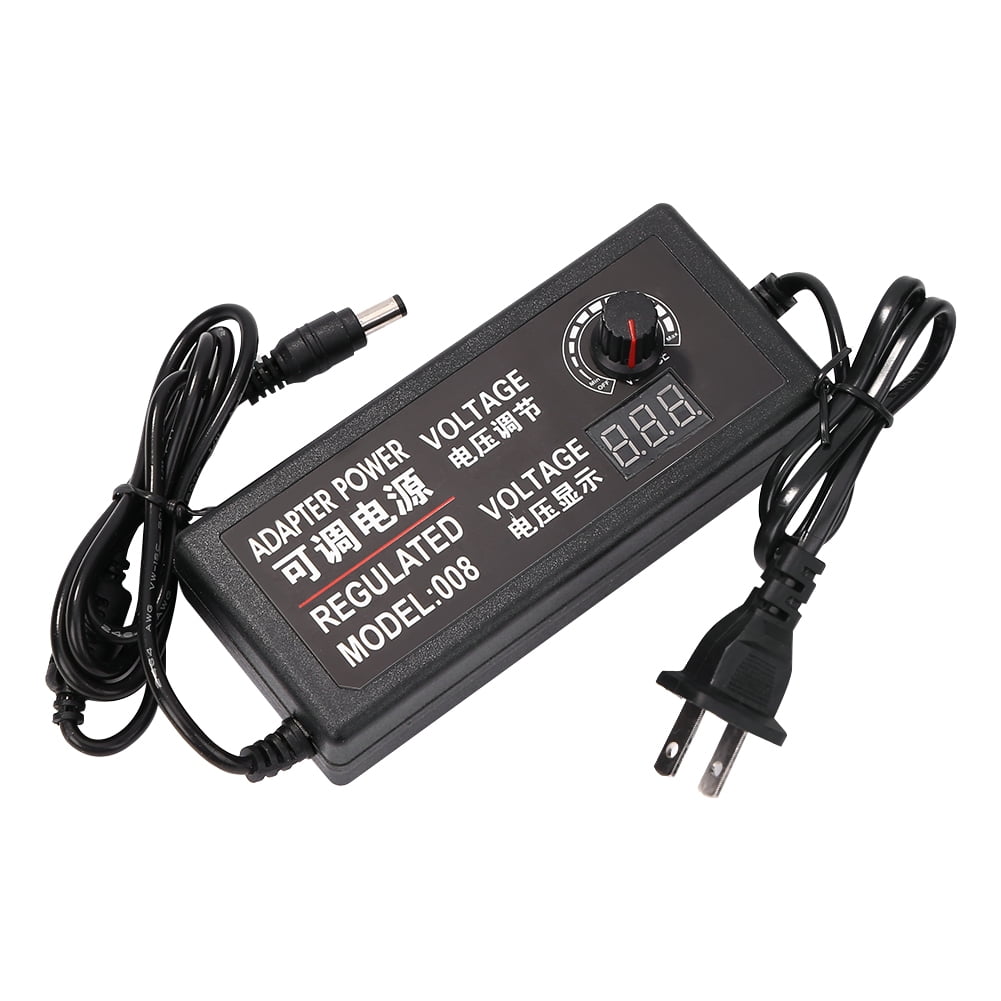 Adjustable 3-12V 3A Control Voltage Regulated Power Supply Adapter Home 