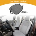 thumbnail image 2 of Ofertas Únicas 1 Pc 48x49cm Cojín Universal para Asiento de Automóvil - para Protección del Asiento de Conducción en Viajes en Coche Antideslizante - Lino Gris, 2 of 7